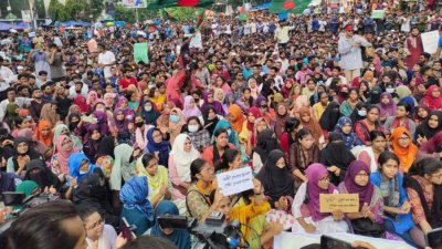 ২০২৪ সালের জুলাইয়ে কোটা সংস্কার আন্দোলন (ছবি: বাংলা ট্রিবিউন)
