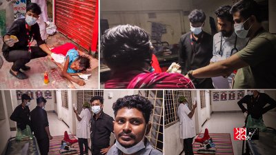 অসুস্থ অবস্থায় রাস্তায় পড়ে থাকা এক নারীকে চিকিৎসাসেবা দিয়েছে ‘স্বপ্ন’
