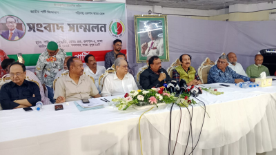 গুলশান-২ এ অনুষ্ঠিত সংবাদ সম্মেলনে নানা অভিযোগ করেছেন জাপার একদল নেতা