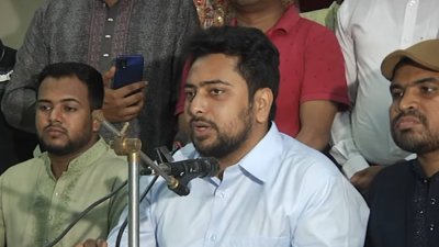 কথা বলছেন নাহিদ ইসলাম (ফাইল ছবি)