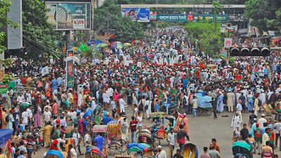 শাহবাগে জামায়াতে ইসলামীর নেতাকর্মীরা