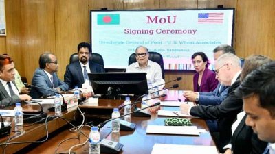 খাদ্য মন্ত্রণালয়ের সম্মেলন কক্ষে সমঝোতা স্মারক সই হয়