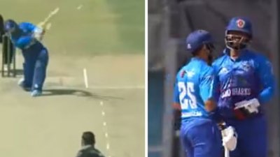 বাবার প্রথম বলে ছক্কা মারেন ইসাখিল
