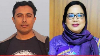 বাংলা ট্রিবিউনের কুড়িগ্রাম প্রতিনিধি আরিফুল ইসলাম রিগান ও তৎকালীন ডিসি সুলতানা পারভীন