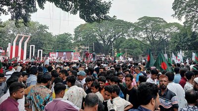শহীদ মিনারে এনসিপির সমাবেশ