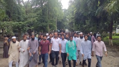 সাজিদ আব্দুল্লাহকে হত্যার বিচারের দাবিতে  বিক্ষোভ মিছিল বের করেন শিক্ষার্থীরা
