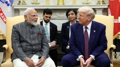 নরেন্দ্র মোদি ও ডোনাল্ড ট্রাম্প। ফাইল ছবি: রয়টার্স