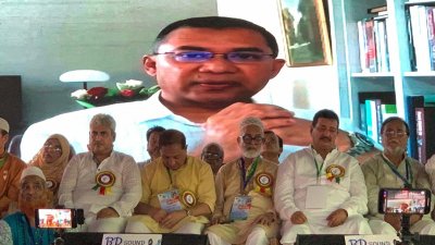 লন্ডন থেকে ভার্চ্যুয়ালি যুক্ত হয়ে প্রধান অতিথির বক্তব্যে তারেক রহমান