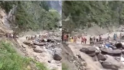 জম্মু ও কাশ্মীরের চাশোতি এলাকায় ব্যাপক বৃষ্টিপাত। ছবি: এনডিটিভি।