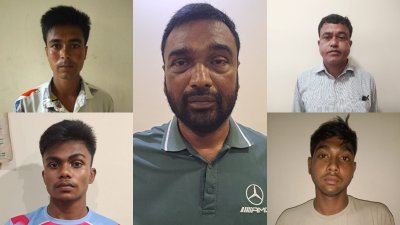 গ্রেফতার পাঁচ জন