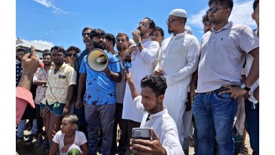 বক্তব্য দিচ্ছেন জাতীয় নাগরিক পার্টির (এনসিপি) সিনিয়র যুগ্ম মুখ্য সমন্বয়ক আবদুল হান্নান মাসউদ