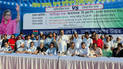 বক্তব্য দিচ্ছেন আমিনুল হক