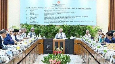 একনেকের বৈঠকে সভাপতিত্ব করেন প্রধান উপদেষ্টা ড. মুহাম্মদ ইউনূস, ছবি: পিআইডি
