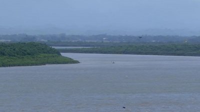 রাখাইনের বুথিডং থেকে কলাগাছের ভেলায় চড়ে নাফ নদ পাড়ি দিয়ে বাংলাদেশে আসছেন তারা