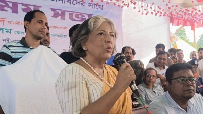 ব্রাহ্মণবাড়িয়া নবীনগরে সুধী সমাবেশে বক্তব্য দেন উপদেষ্টা শারমিন এস মুরশিদ
