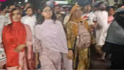 এনসিপির বিক্ষোভ মিছিল