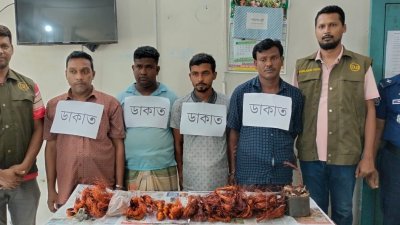 ডাকাতির ঘটনায় গ্রেফতাররা
