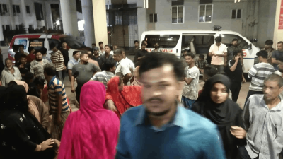 হাসপাতালে নিহতের স্বজনদের আহাজারি