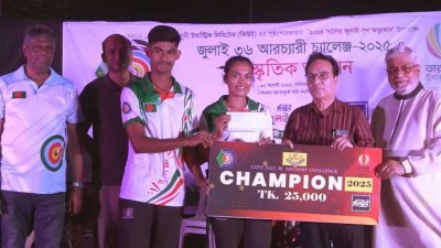 গোল্ড মেডেল জিতেছেন পুষ্পিতা জামাল ও মিশাদ প্রধান