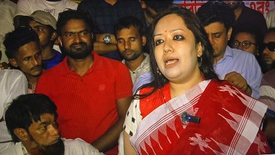 ব্রাহ্মণবাড়িয়ায় এক অনুষ্ঠানে বক্তব্য দেন রুমিন ফারহানা