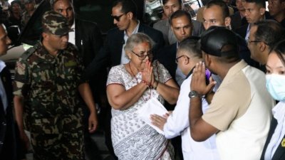 শুক্রবার শপথ পাঠ করেছেন সুশীলা কার্কি। ছবি: আরএসএস