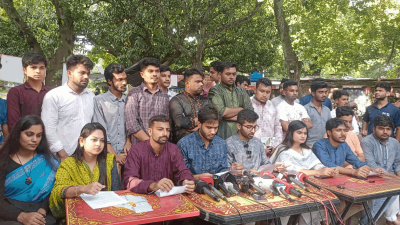রাবিতে ছাত্রদলের সংবাদ সম্মেলন