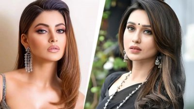 উর্বশী রাউতেলা ও মিমি চক্রবর্তী। ছবি: ইন্ডিয়া টুডে