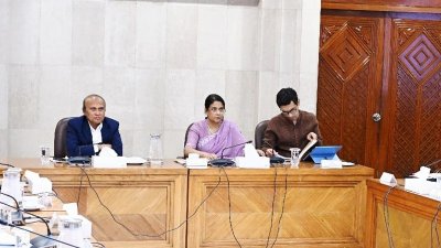 প্রধান উপদেষ্টার কার্যালয়ে সমন্বিত জলবায়ু অর্থায়ন বিষয়ে বাংলাদেশ ক্লাইমেট ডেভেলপমেন্ট পার্টনারশিপ (বিসিডিপি) বোর্ডের প্রথম সভায় সৈয়দা রিজওয়ানা হাসান/বাংলা ট্রিবিউন