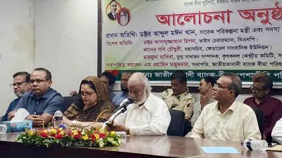 বক্তব্য দিচ্ছেন ড. আব্দুল মঈন খান
