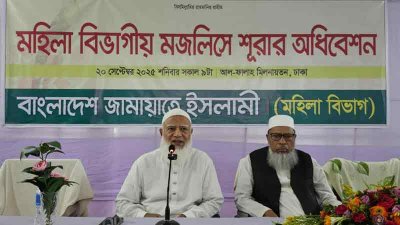 বক্তব্য দিচ্ছেন ডা. শফিকুর রহমান