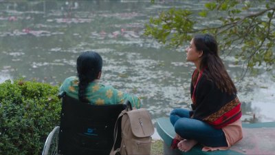 একটি দৃশ্যে মেহজাবীন ও রোকেয়া প্রাচী