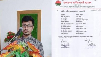 ইসলামী ছাত্রশিবিরের অফিস সম্পাদককে সিনিয়র সহসভাপতি করে কমিটি গঠন করেছে বাংলাদেশ জাতীয়তাবাদী ছাত্রদল