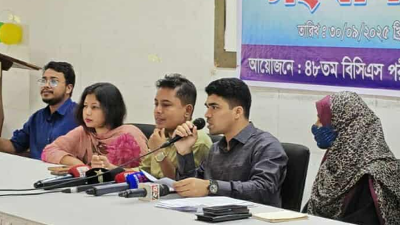 ৪৮তম নিয়োগপ্রত্যাশী সাধারণ চিকিৎসক ফোরামের সংবাদ সম্মেলন