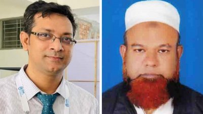 বগুড়া থেকে বদলিকৃত ডা. একেএম মোফাখখারুল ইসলাম ও নবাগত সিভিল সার্জন ডা. খুরশীদ আলম