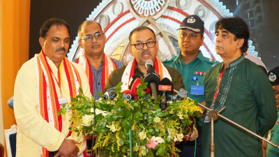 বক্তব্য রাখছেন ডিএমপি কমিশনার শেখ মো. সাজ্জাত আলী