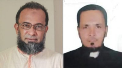 চাঁদপুরের মতলব উত্তর উপজেলার ইসলামাবাদ ইউনিয়ন পরিষদের চেয়ারম্যান মো. সাখাওয়াত হোসেন সরকার মুকুল (বাঁয়ে) ও ৭ নম্বর ওয়ার্ডের সদস্য মো. খলিল মিজি (ডানে)/কোলাজ