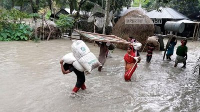 প্রতিবছর দেশের প্রায় ২৬ হাজার বর্গকিলোমিটার এলাকা বন্যা কবলিত হয় (ফাইল ছবি)