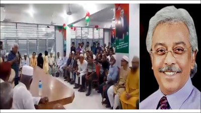 সভায় বক্তব্য দেন সরফুদ্দিন আহমেদ সান্টু