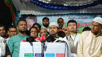পথসভায় বক্তৃতায় নুরুল হক নুর