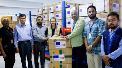 চিকিৎসা সামগ্রী হস্তান্তর করেছে ইউএনএফপিএ ও ইউরোপীয় ইউনিয়ন