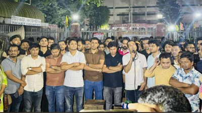 শাহবাগে ছাত্রদলের অবস্থান