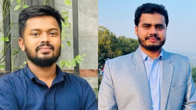 ছাত্রদল প্যানলের ভিপি প্রার্থী সাজ্জাদ হোসেন হৃদয় ও ছাত্রশিবির প্যানেলের ভিপি প্রার্থী ইব্রাহিম হোসেন রনি