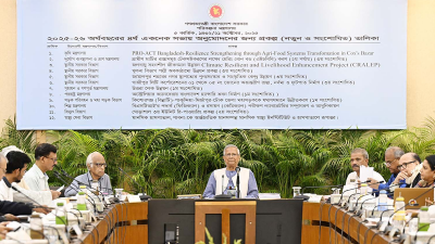 জাতীয় অর্থনৈতিক পরিষদের নির্বাহী কমিটির (একনেক) সভায় সভাপতিত্ব করেন মুহাম্মদ ইউনূস, ছবি: পিআইডি