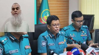 পঞ্চগড়ে উদ্ধার গাজীপুরের খতিব মুফতি মোহাম্মদ মোহেববুল্লাহ মিয়াজীর অপহরণ মামলা নিয়ে সংবাদ সম্মেলন করে পুলিশ