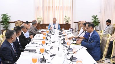 বৈঠকে সভাপতিত্ব করেন প্রধান উপদেষ্টা প্রফেসর মুহাম্মদ ইউনূস