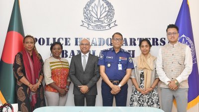 কমনওয়েলথ ইলেক্টোরাল সাপোর্ট সেকশনের প্রতিনিধিদলের সঙ্গে পুলিশ মহাপরিদর্শক