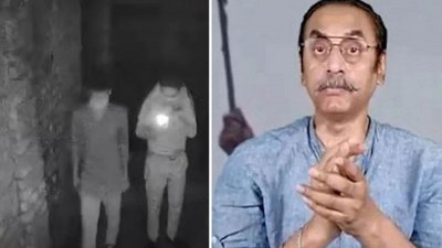 প্রবাসী অনলাইন অ্যাক্টিভিস্ট পিনাকী ভট্টাচার্যের বগুড়ার বাড়ির গেটের সামনে আগুন দেওয়ার অভিযোগ উঠেছে