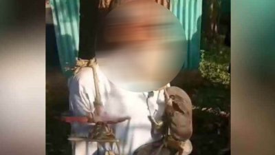 গফরগাঁও উপজেলায় কিশোরীকে (১৬) যৌন নির্যাতনের অভিযোগে এক বীর মুক্তিযোদ্ধাকে (৭৬) গাছে বেঁধে জুতার মালা পরিয়ে নির্যাতন