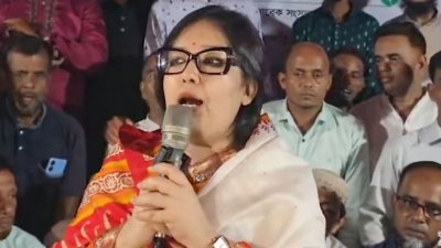 জাতীয়তাবাদী ওলামা দলের সভায় বক্তব্য দেন রুমিন ফারহানা