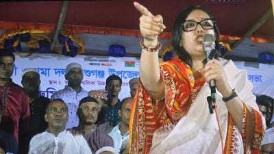 ব্রাহ্মণবাড়িয়া-২ (সরাইল-আশুগঞ্জ) আসন থেকে বিএনপির মনোনয়ন প্রত্যাশী ব্যারিস্টার রুমিন ফারহানা/ বাংলা ট্রিবিউন